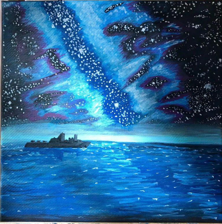 Night Sky Painting Ideas Harunmudak