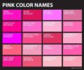 Shades Of Pink Color Palette With Hex Code Harunmudak