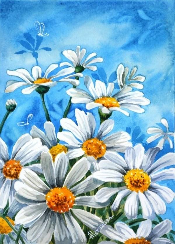 21+ Flower Acrylic Painting Ideas Inspiration Pictures - Paint