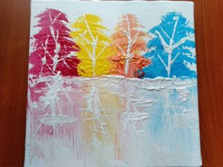 acrylic forest