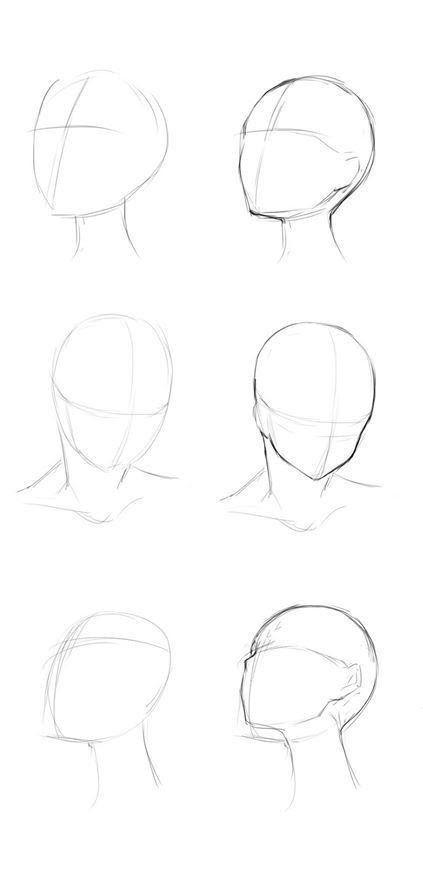 Drawing the face from all different angles  Anime Art Magazine