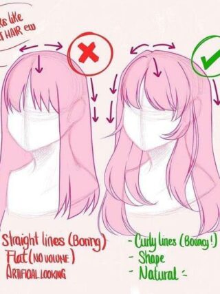 22c577342f7045f60075 ewIOA How to Draw a Hair? Step by Step for Beginners