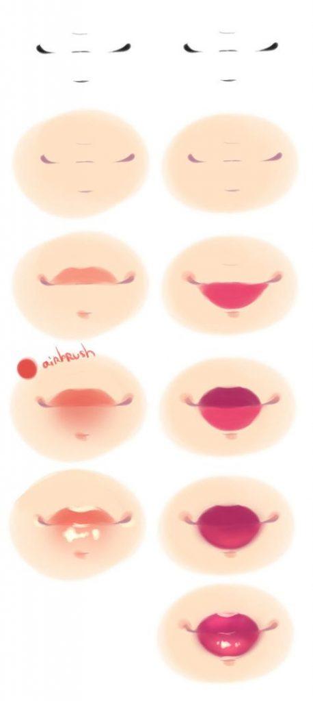 Aesthetic Anime Lips