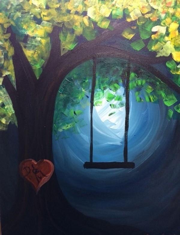 50+ Acrylic Painting Ideas For Beginners Landscape & Nature | HARUNMUDAK