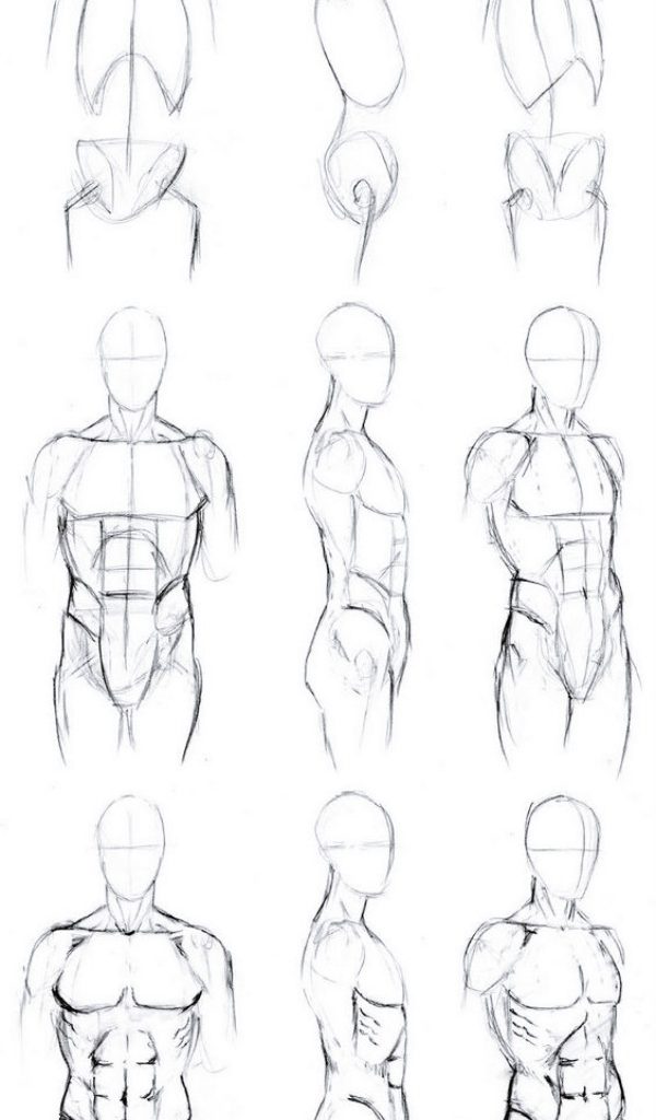 HOW TO DRAW BODY SHAPES Tutorials For Beginners 8