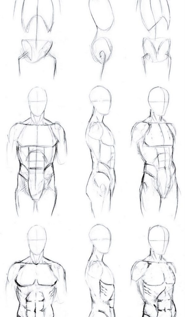 how to draw person body