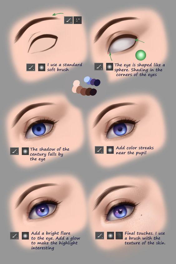 20+ Easy Eye Drawing Tutorials for Beginners Step by