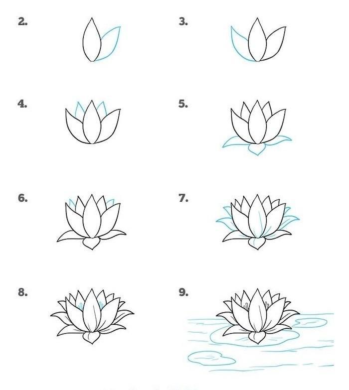 35+ Flower Drawings for Beginners- Step by Step - HARUNMUDAK