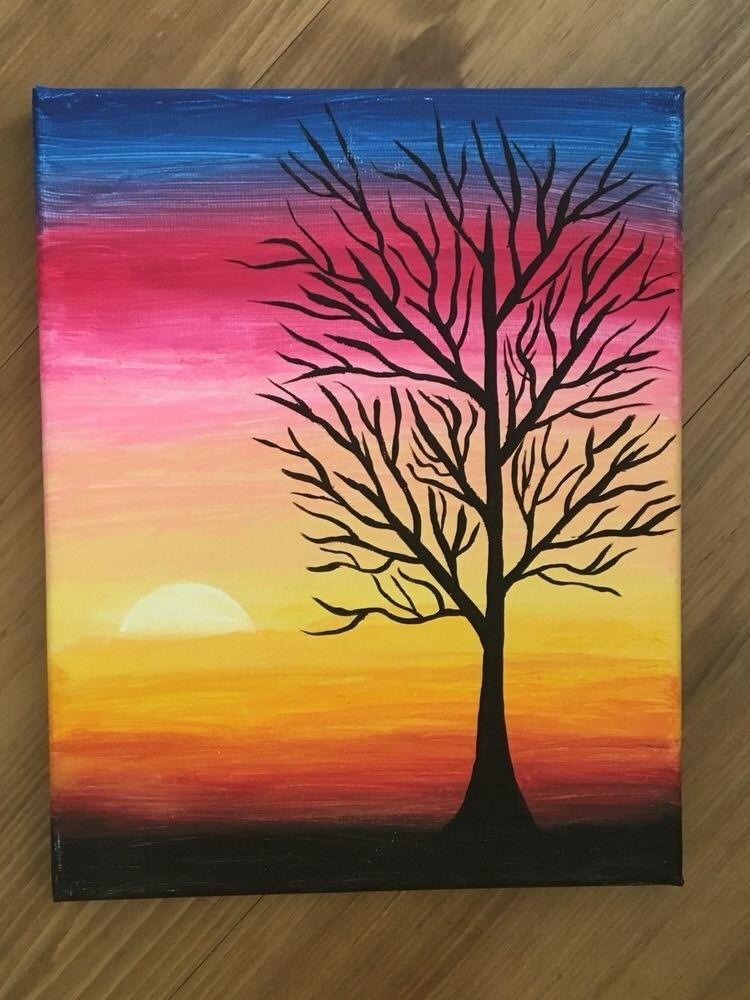 40+ Simple Acrylic Painting Ideas To Try 2020 - HM ART