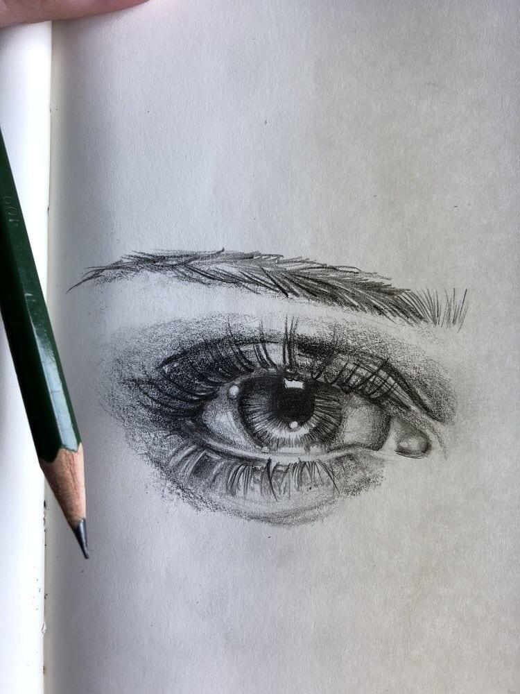 20+ Easy Eye Drawing Tutorials for Beginners - Step by Step - HARUNMUDAK