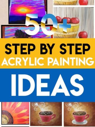 step by step acrylic painting easy