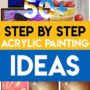 step by step acrylic painting easy