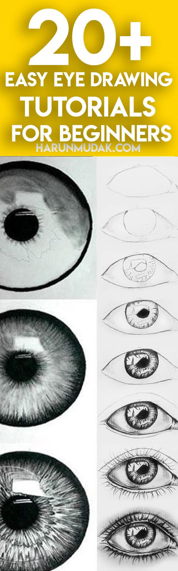 Eye Drawing For Beginners In 7 Easy Steps - Babasart..