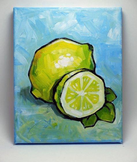 20+ Easy Acrylic Painting Fruit Ideas - HARUNMUDAK