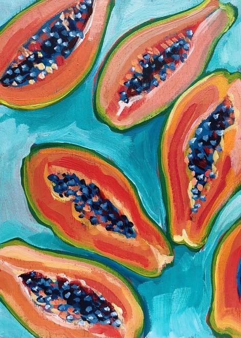 acrylic painting ideas for beginners fruit 8