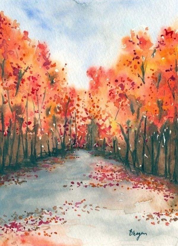 80+ Easy Watercolor Painting Ideas for Beginners HARUNMUDAK