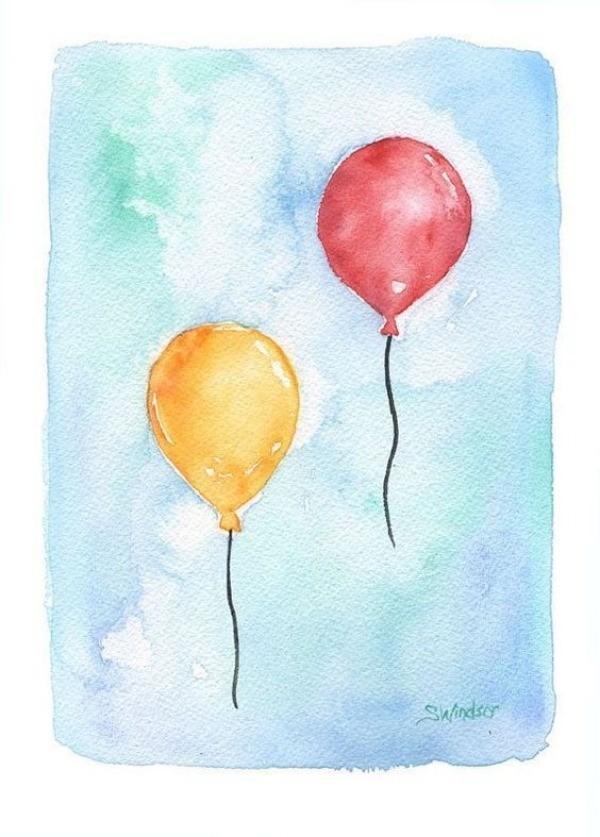 Easy Watercolor ideas for Beginners