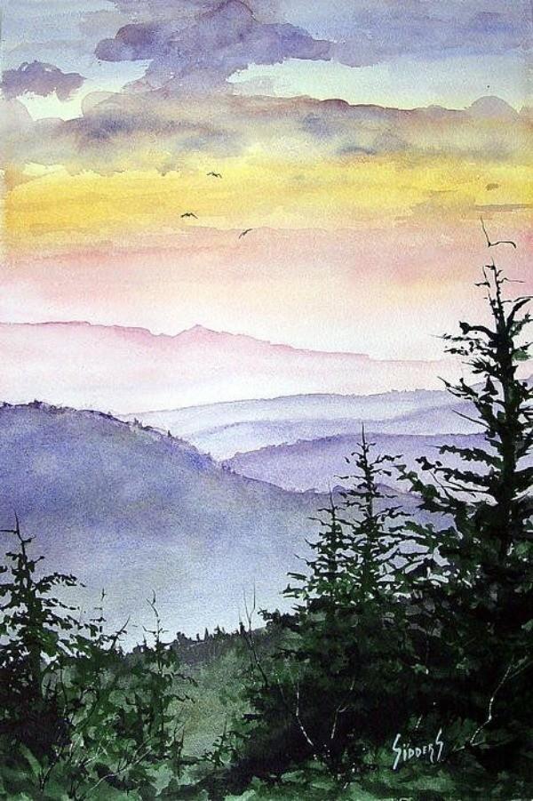 80+ einfache Aquarell-Malerei-Ideen für Anfänger | HARUNMUDAK