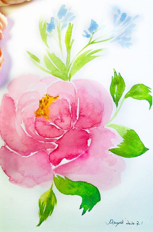 20+ Easy Flower Watercolor Painting Ideas To Try | HARUNMUDAK