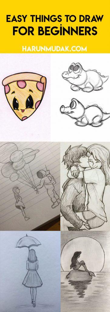 Kawai Art | Easy love drawings, Cute easy drawings, Doodle drawings