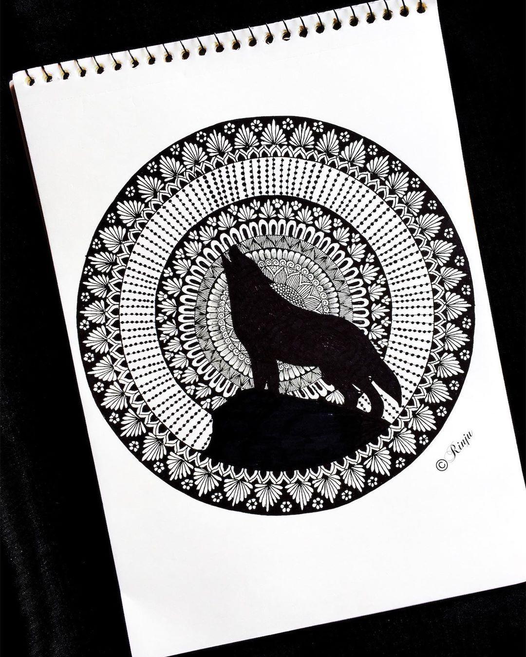 Easy Mandala Drawing Ideas 39