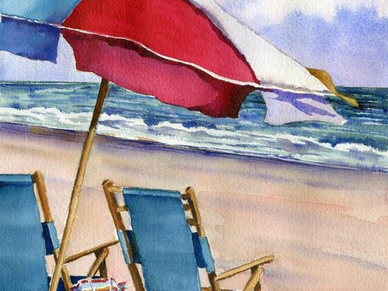easy beach painting idea 18 1