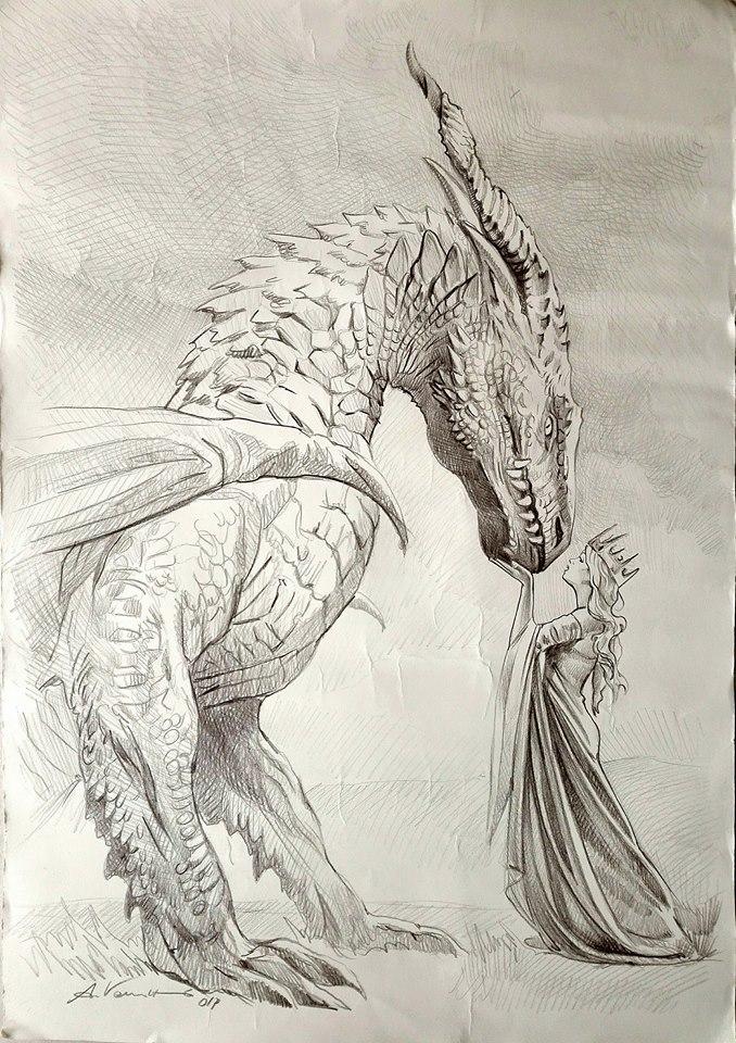 cool drawings of dragons