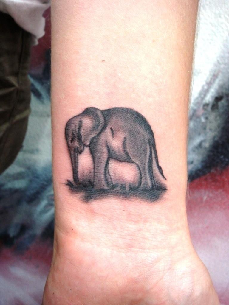Little Elephant tattoo by Kafka Tattoo  Post 26015
