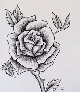 40+ How to Draw a Rose? Easy Rose Drawing Tutorials - HARUNMUDAK