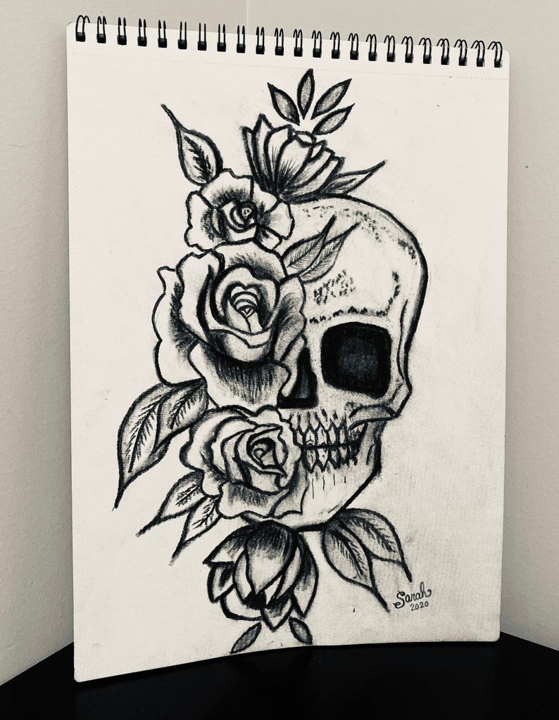 skull drawing easy 2