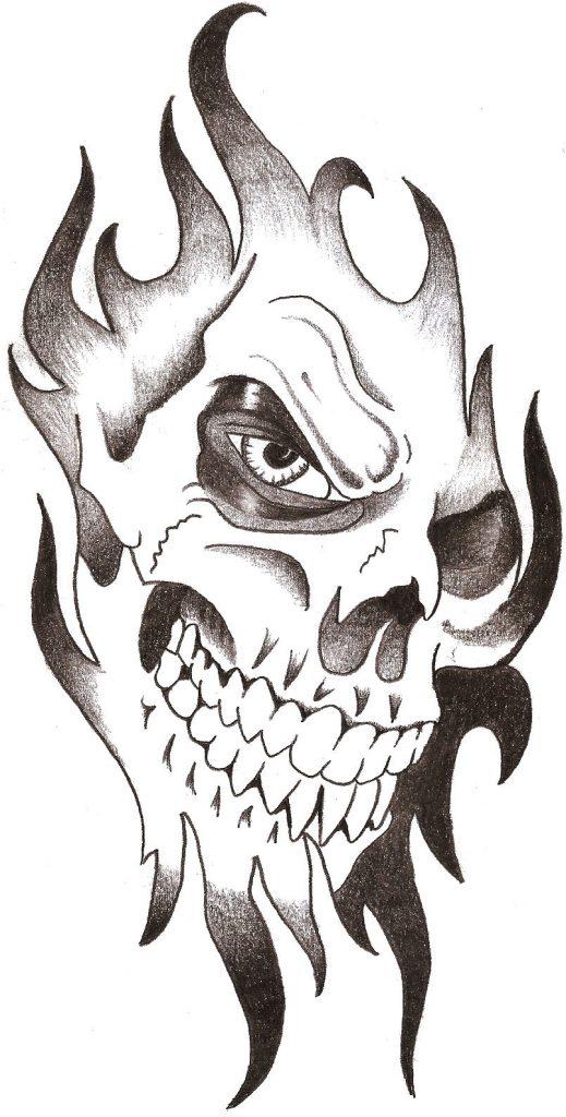 How to Draw a Skull? 30+ Skull Tattoo Drawings - HARUNMUDAK