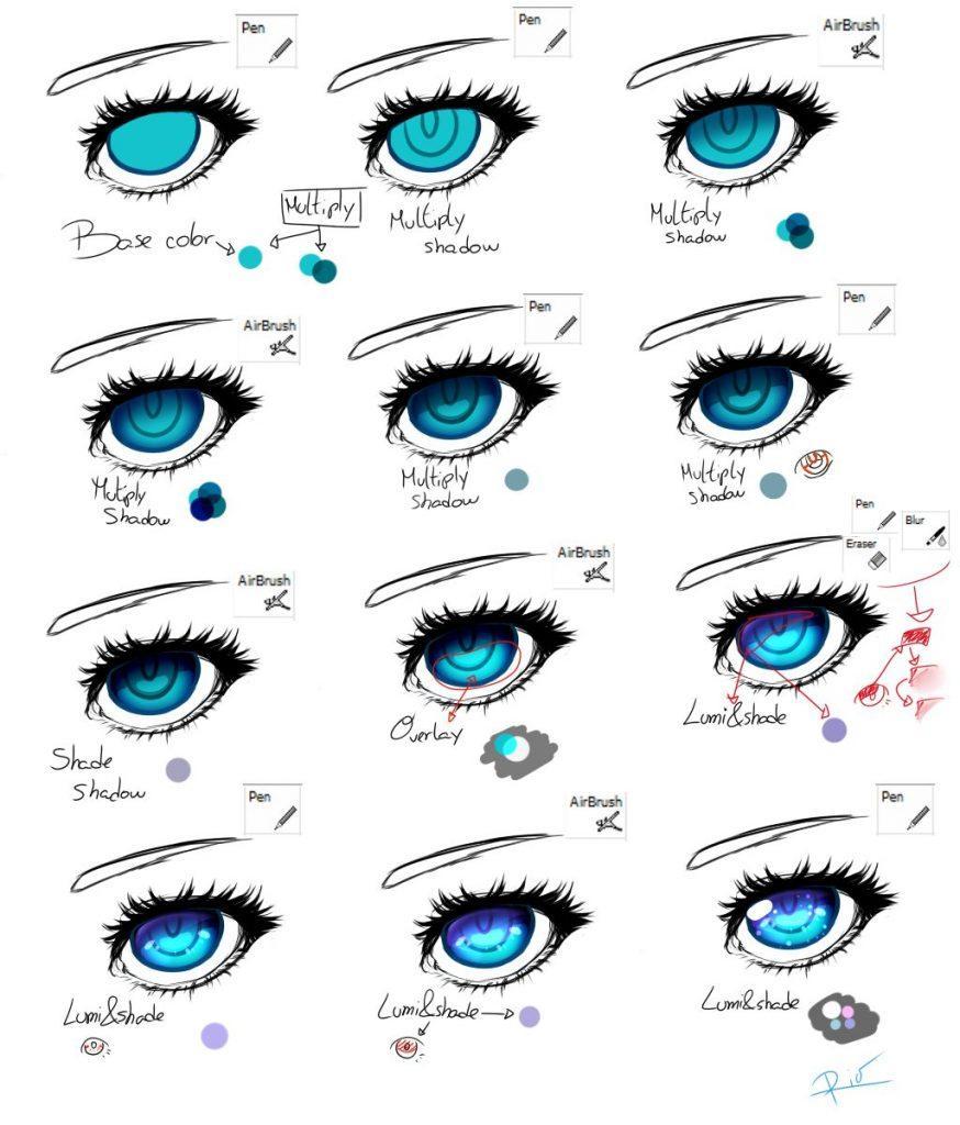 20+ Easy Eye Drawing Tutorials for Beginners - Step by Step - HARUNMUDAK