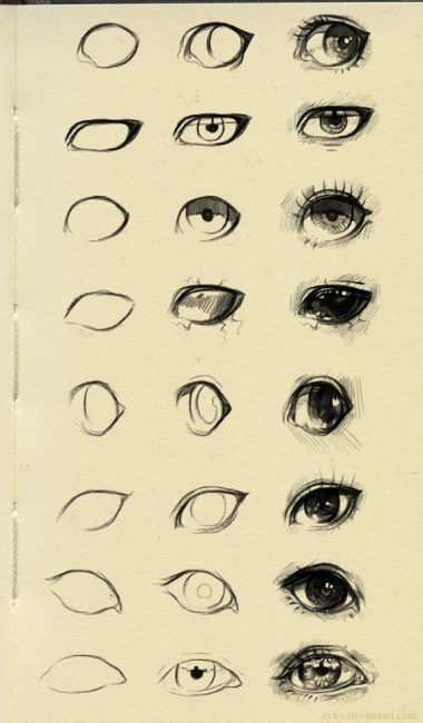 20+ Easy Eye Drawing Tutorials for Beginners - Step by Step - HARUNMUDAK