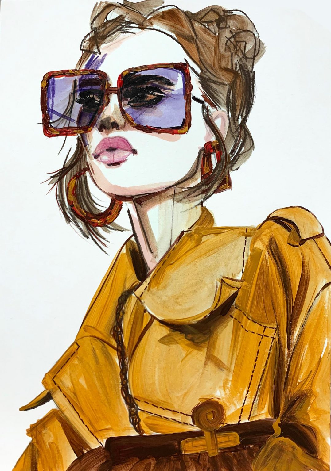 Fashion art drawings apotemplate