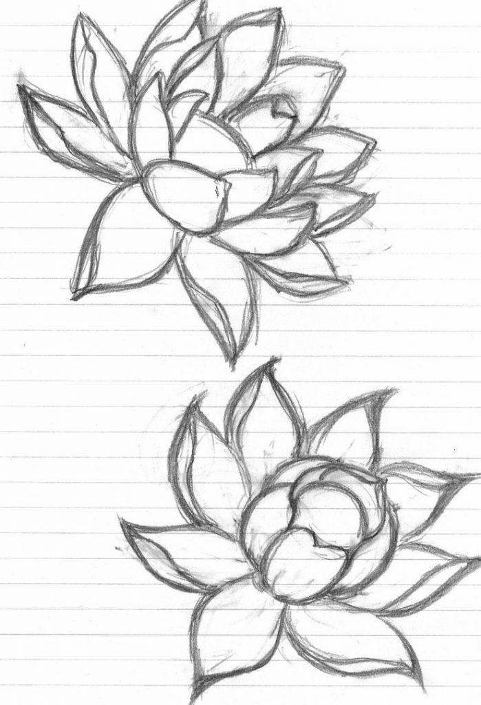 Hand Drawn Floral Doodle Background Decorative Flower For Your Design Can  Be Used For Coloring Page Ideas For Tattoo Royalty Free SVG Cliparts  Vectors And Stock Illustration Image 125643181