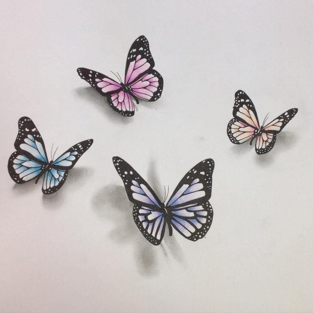 35+ Butterfly Drawing Ideas - HARUNMUDAK