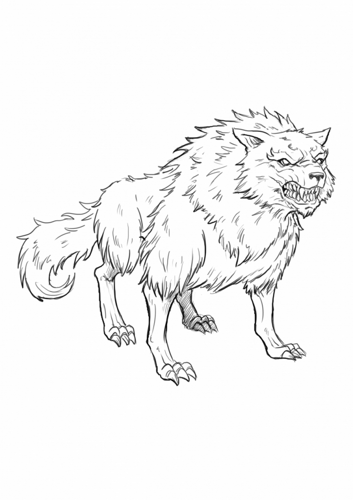 10+ Cool Wolf Drawing Ideas - HARUNMUDAK