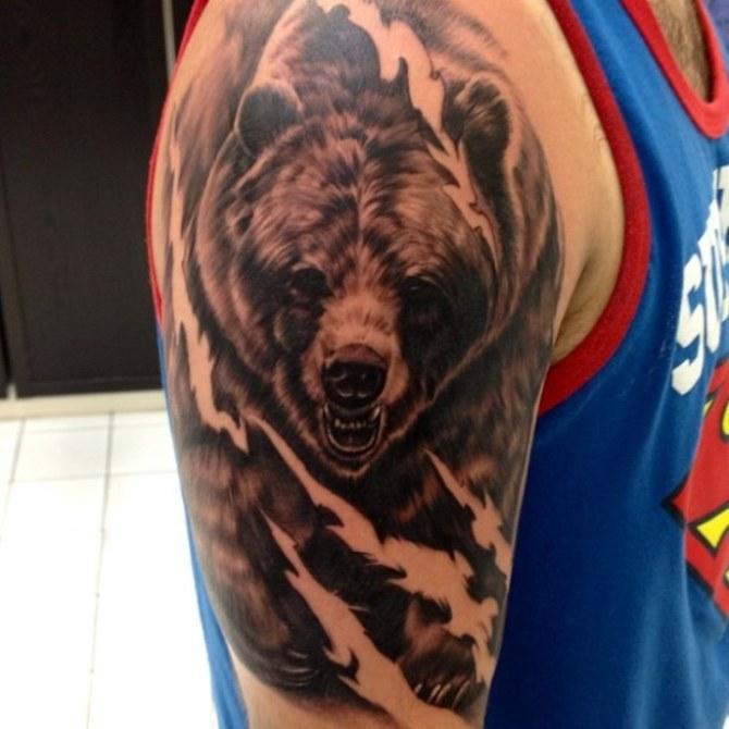 viking bear tattoo