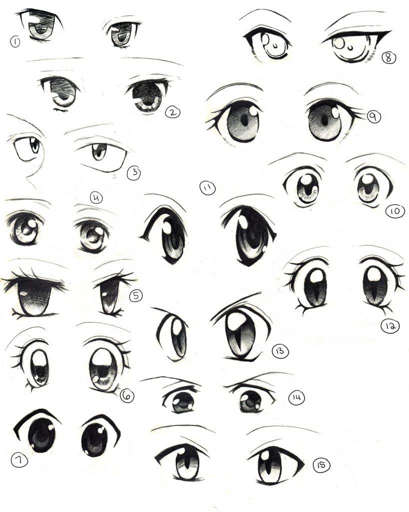 How To Draw Anime Eyes 20+ Anime Eye Reference Ideas   HARUNMUDAK