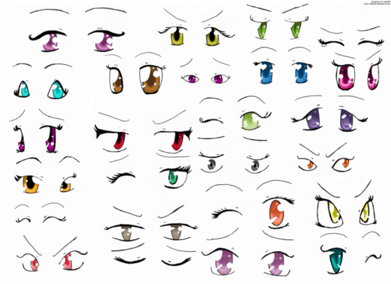 basic manga drawing 1 anime eyes 001 How To Draw Anime Eyes? 20+ Anime Eye Reference Ideas