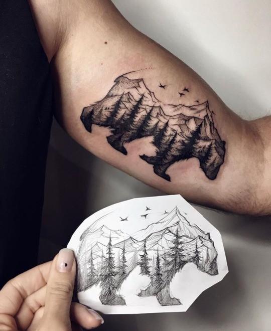 80 California Bear Tattoo Designs For Men  Grizzly Ink Ideas