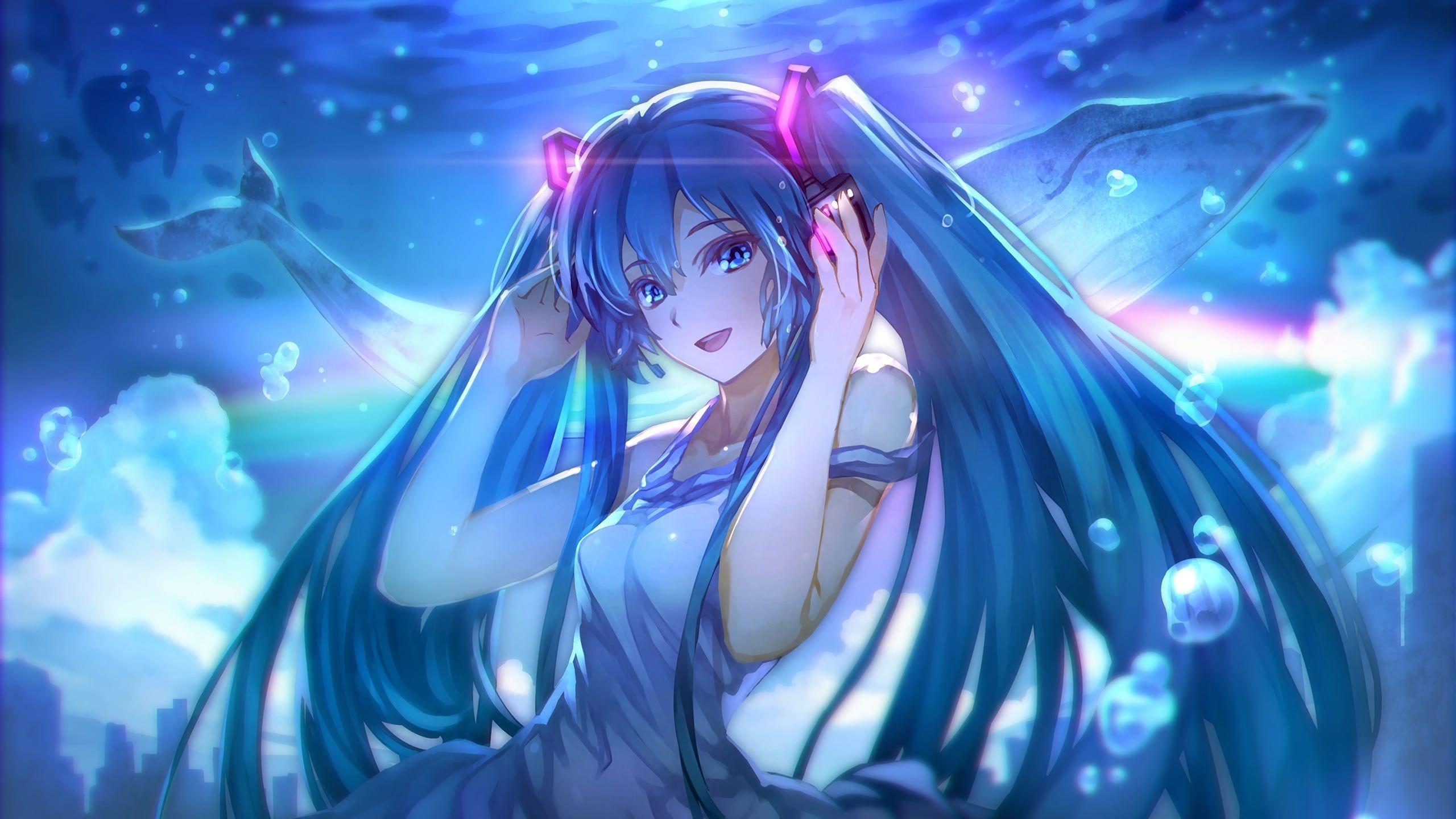 Ahegao Anime Girl with Blue Hair - wide 2