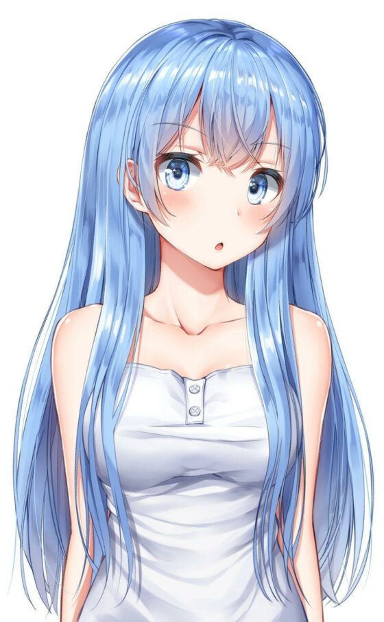 blue hair anime girl 2 40+ Cool Blue Haired Anime Girls