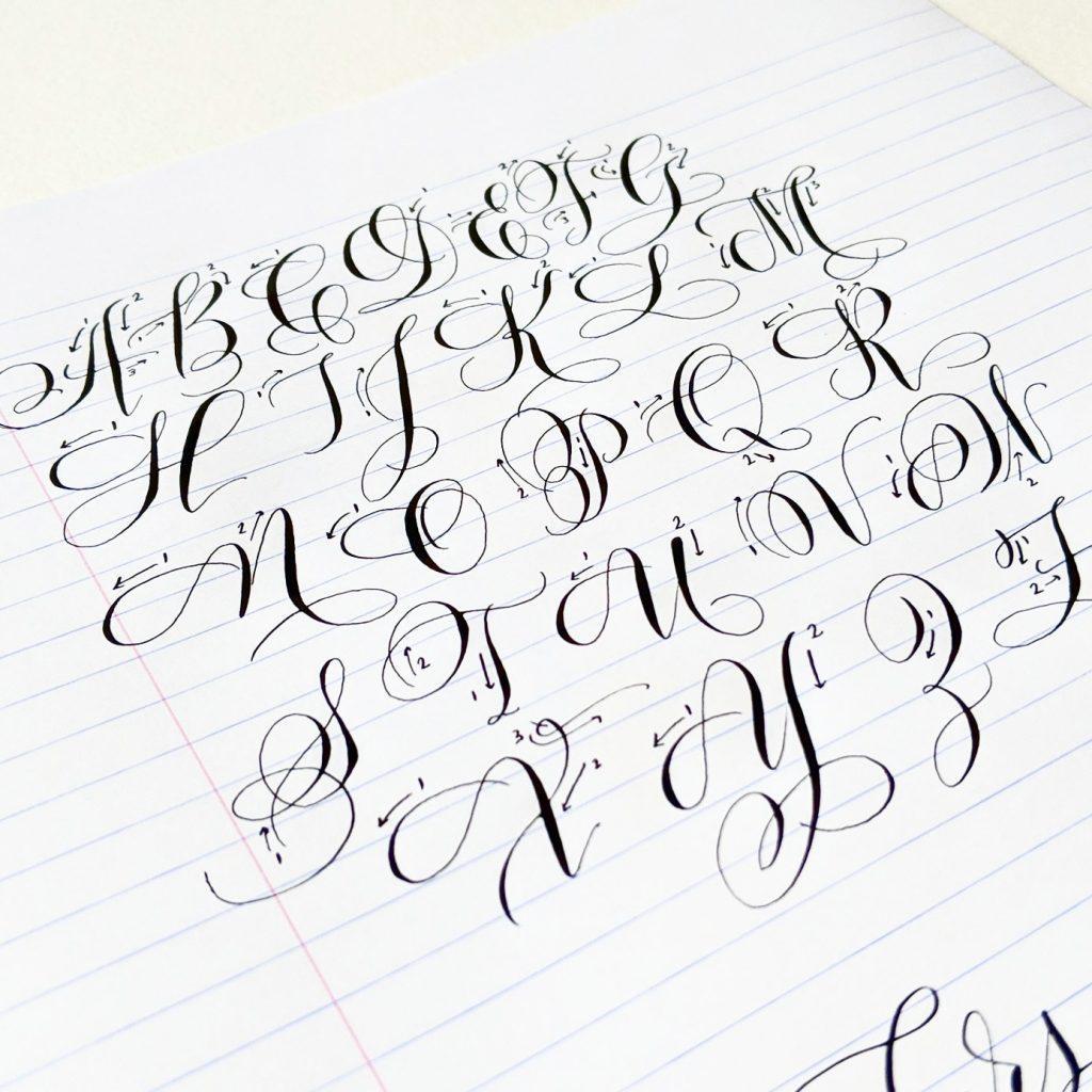 calligraphy letters