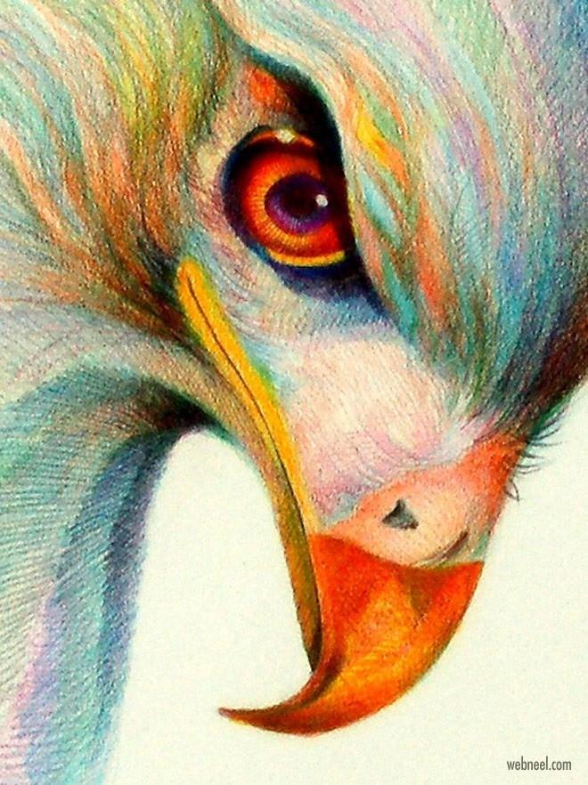 40 Beautiful Colored Pencil Drawings - Colored Pencil Art - HARUNMUDAK