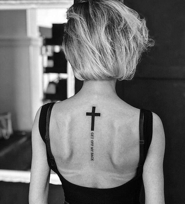 cross tattoos on ribs