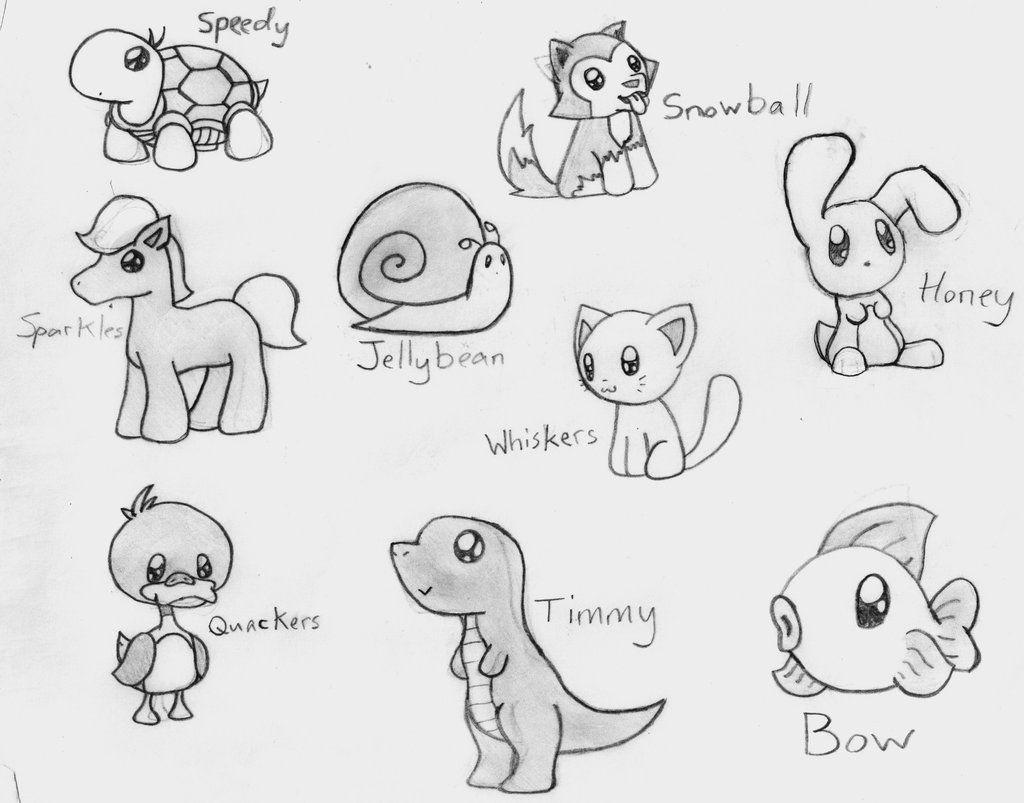 Cute Animal Drawings - How To Draw Cute Animals? - HARUNMUDAK