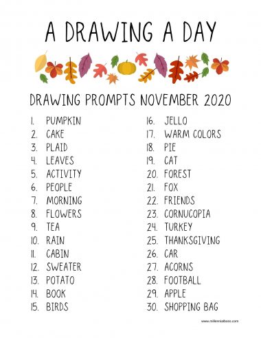 50+Drawing Prompt Ideas - Drawing Prompts for Sketching 2021 | HARUNMUDAK