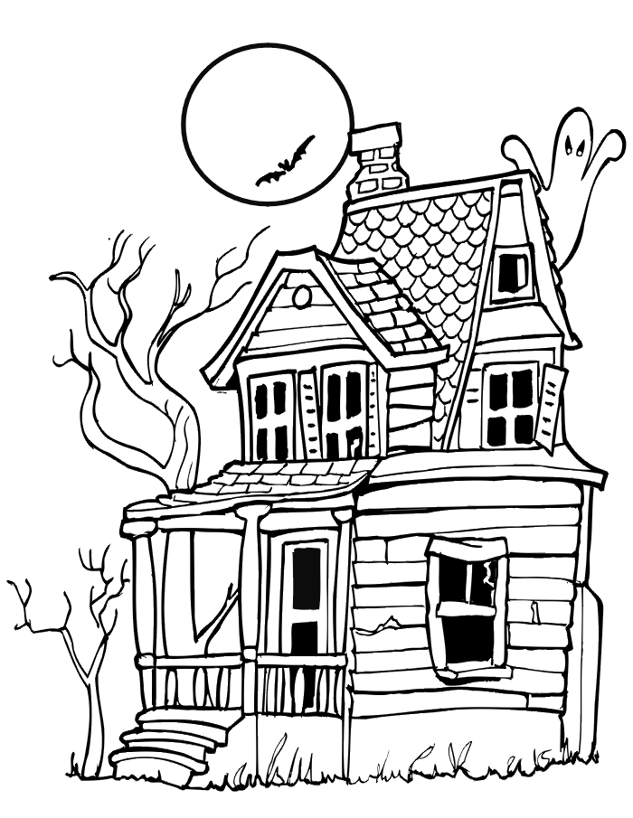 Drawing Halloween Haunted House  Haunted House Drawing Easy HD Png  Download  680x6783799207  PngFind