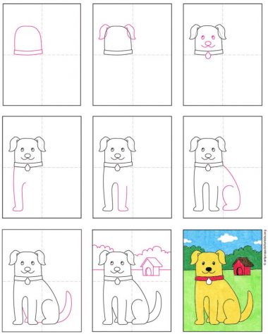 How to Draw a Dog? 10+ Drawing Tutorials - HARUNMUDAK